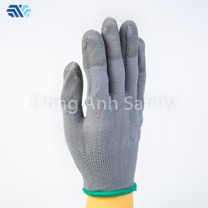 Găng tay xám phủ ngón