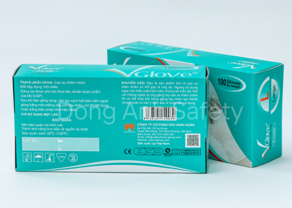 Găng tay nitrile có bột Khải Hoàn