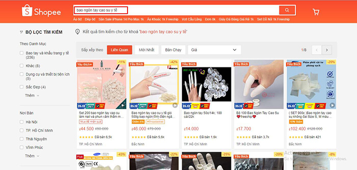 Bạn có thể dễ dàng đặt mua bao ngón tay cao su y tế trên Shopee chỉ với vài thao tác đơn giản giải quyết nhanh chóng vấn đề bao ngón tay cao su mua ở đâu?