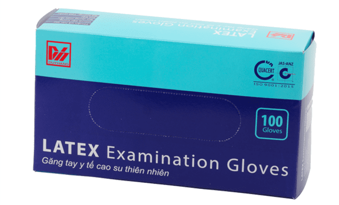 1 hộp găng tay y tế bao nhiêu đôi? Găng tay Latex Duy Hoàng được đóng gói 50 đôi/hộp