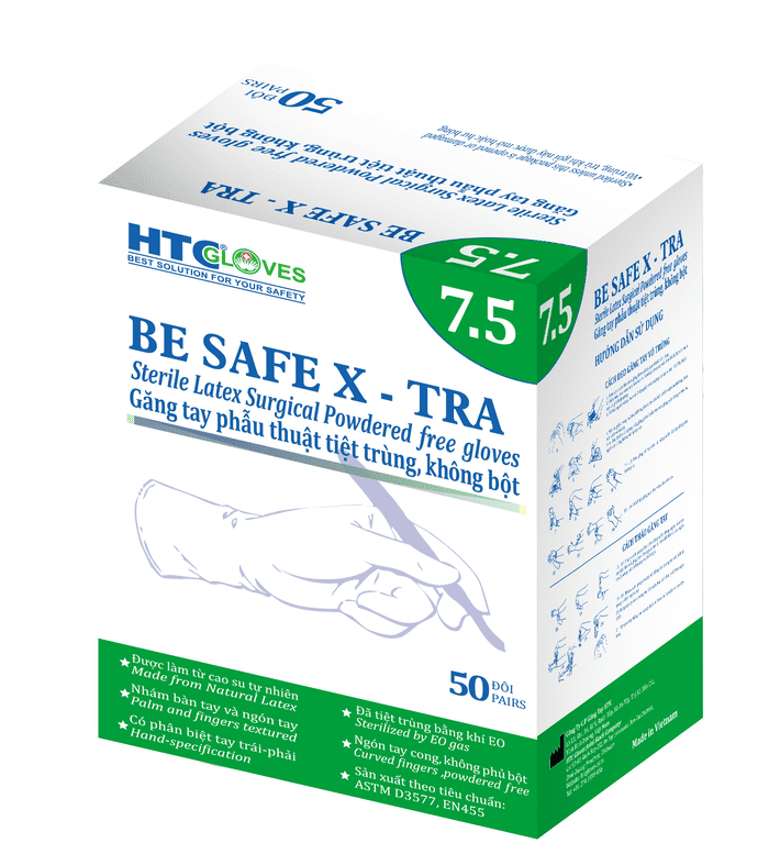 Găng tay y tế tiệt trùng HTC không chỉ bán nội địa mà còn xuất khẩu quốc tế (Nguồn: Internet)