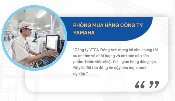 Đánh giá từ phòng mua hàng Công ty Yamaha về găng tay cao su công nghiệp Xclean