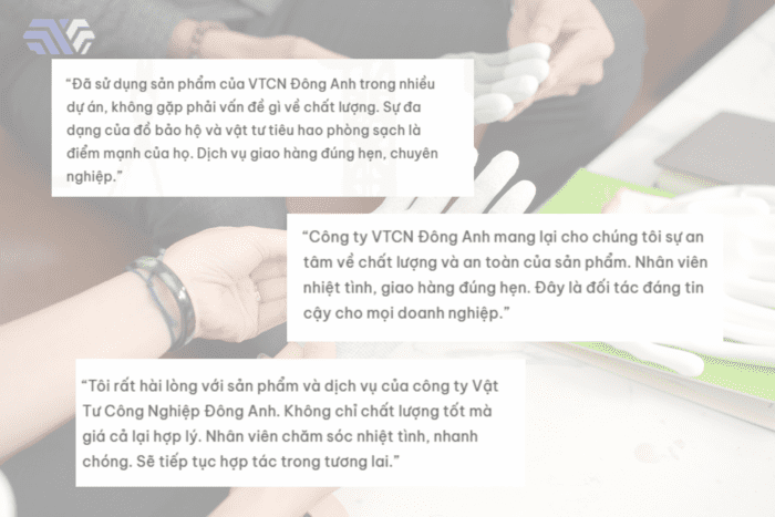 Tổng hợp các đánh giá khách hàng về sản phẩm của Vật tư Công nghiệp Xclean