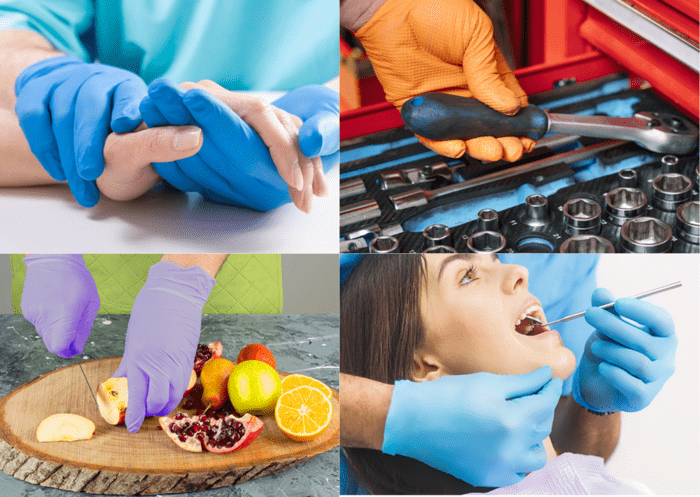 Mỗi ưu điểm găng tay Nitrile sẽ phù hợp với từng đặc thù của môi trường làm việc khác nhau (Nguồn ảnh: Sưu tầm)