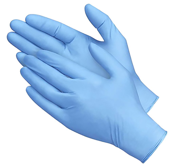 Găng tay y tế không bột màu xanh được cấu tạo từ Nitrile có khả năng chống nước vô cùng tốt (Nguồn ảnh: Sưu tầm)
