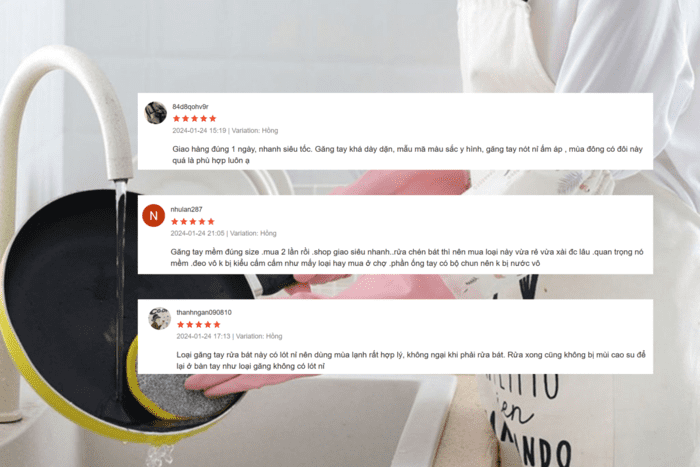 Găng tay dài bo chun nhiều màu nhận được nhiều đánh giá tích cực từ khách hàng