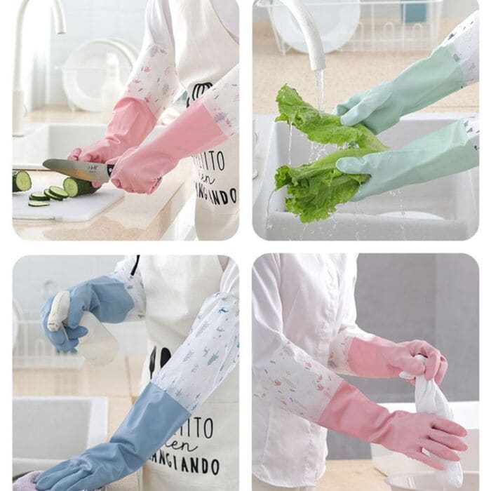  Găng tay dài bo chun lót nỉ với thiết kế thời trang màu sắc nhã nhặn