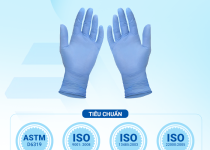 Tiêu chuẩn chất lượng của găng tay y tế xanh không bột Khải Hoàn
