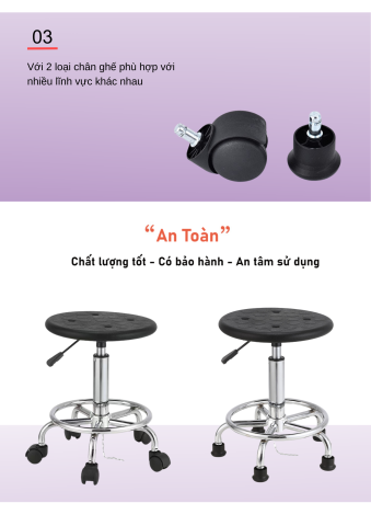 ghế tròn mặt lỗ