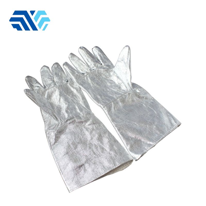 Găng tay hàn chịu nhiệt Amiang phủ bạc