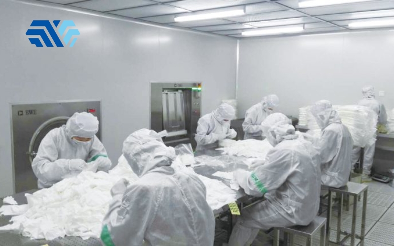 Quy trình sản xuất khăn lau phòng sạch chi tiết