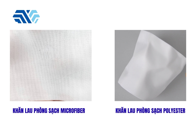 So sánh khăn lau phòng sạch Microfiber và Polyester chi tiết